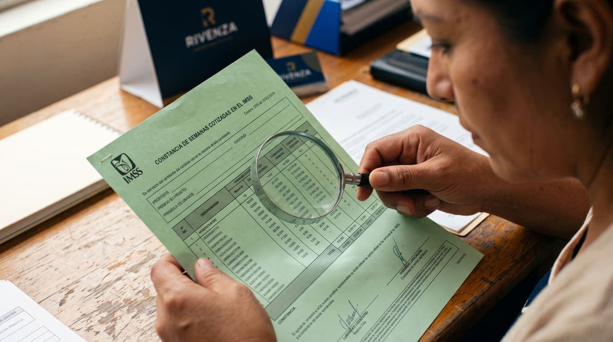 Constancia de semanas cotizadas IMSS examinada con lupa: cómo aclarar y recuperar tus semanas | RIVENZA