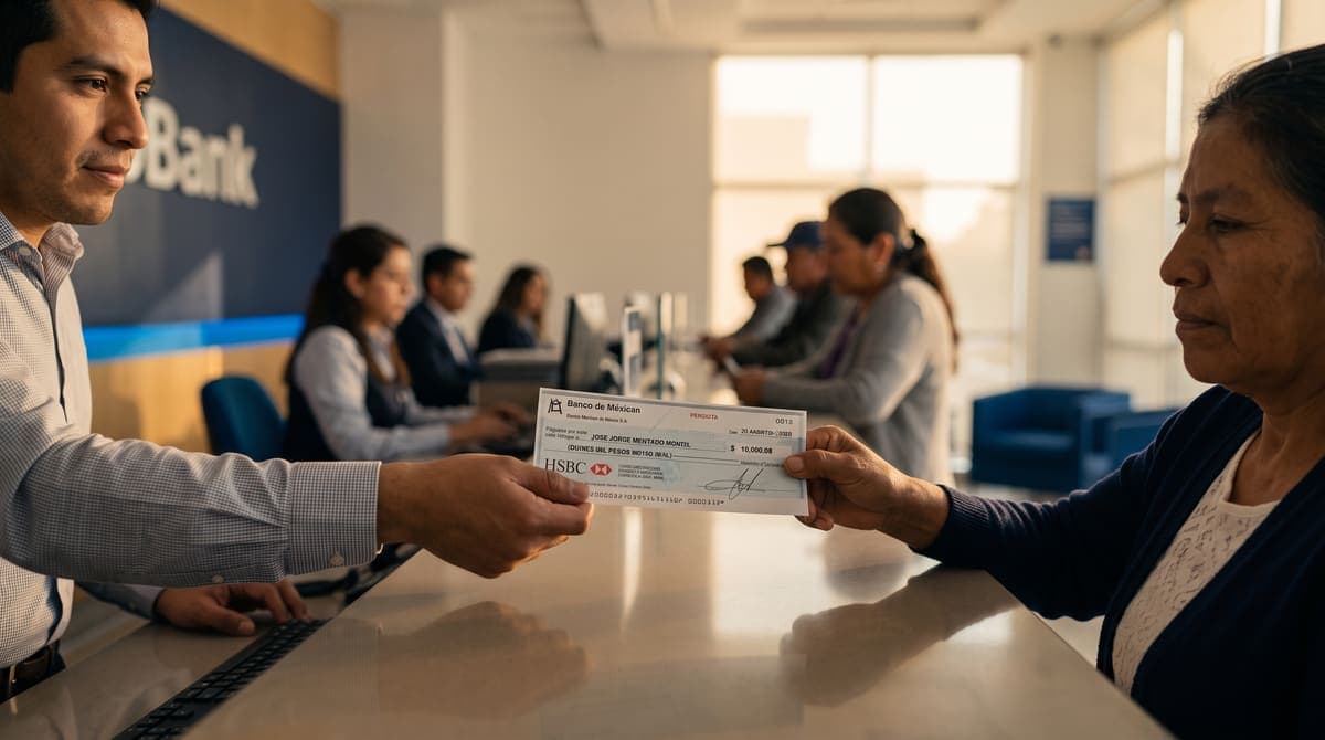 Cheque bancario cambiando de manos: opciones de financiamiento para pagar la Modalidad 40 | RIVENZA
